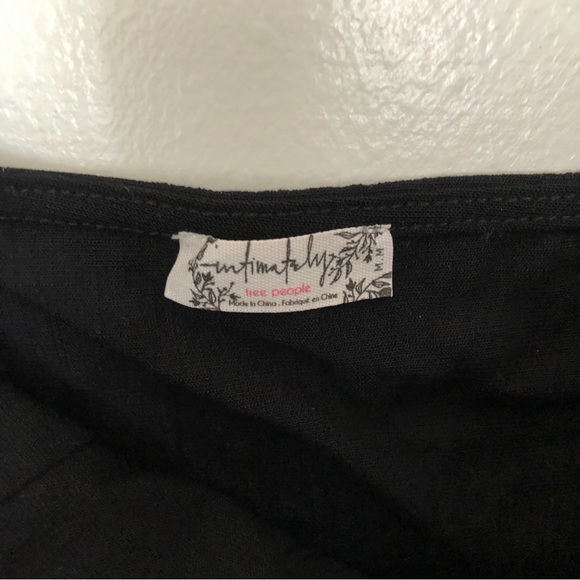 Free People Bodysuit Black Sweetheart Neckline New Medium - Picture 4 of 8